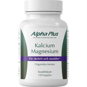 Alpha Plus Kalsium Magnesium 120 kapsler