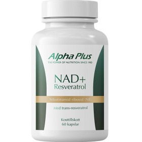 Alpha Plus NAD+ Resveratrol 60 kapsler