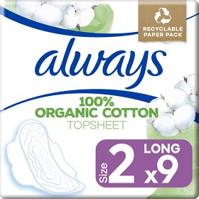 Always Cotton Protection Ultra Lang Bind med vinger Str 2-image