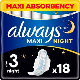 Always Maxi Night (Størrelse 3) med vinger 18 st-image