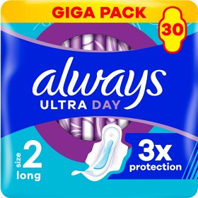 Always Ultra Bind Long (Størrelse 2) med vinger 30 stk-image