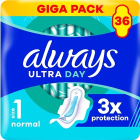 Always Ultra Bind Normal (Størrelse 1) med vinger 36 stk-image
