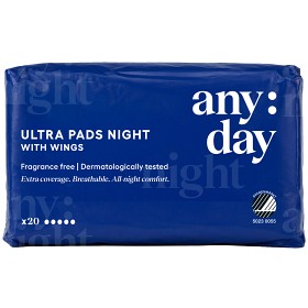 any:day Bind natt med vinger 20-pack