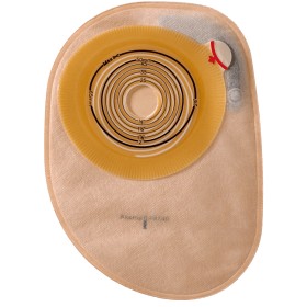 Assura 1-dels lukket heftpose Mini beige hull 20-55 mm bakside fôret 30 st