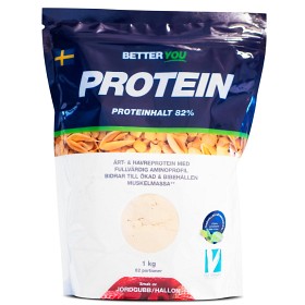 Better You Erte- og havreprotein Jordbær/Bringebær 1 kg