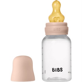 BIBS Baby Bottle Round Latex 150 ml Slow Flow Blush