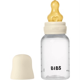 BIBS Baby Bottle Round Latex 150 ml Slow Flow Ivory