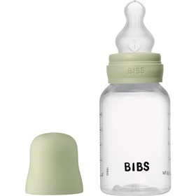 BIBS Baby Bottle Round Silicone 150 ml Slow Flow Sage