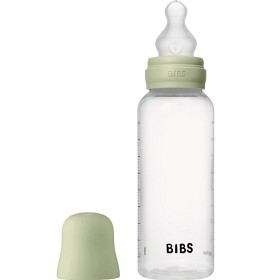 BIBS Baby Bottle Round Silicone 270 ml Medium Flow Sage