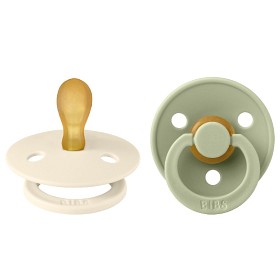 BIBS Colour 2-pack Latex Size 1 Symmetrical Ivory/Sage