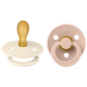 BIBS Colour 2-pack Latex Size 2 Symmetrical Ivory/Blush