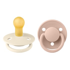 BIBS De Lux 2-pack Latex Size 1 Ivory/Blush