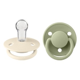 BIBS De Lux 2-pack Silicone Onesize Ivory/Sage