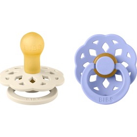 BIBS Pacifier Boheme 2-pack Latex Size 1 Ivory/Hush