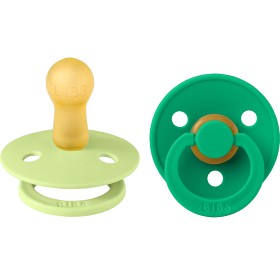 BIBS Pacifier Colour 2-pack Latex Size 2, Matcha/Cactus