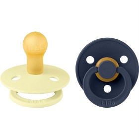 BIBS Pacifier Colour 2 st Latex Size 1 Luna/Deep space