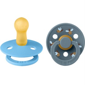 BIBS Pacifier Studio Colour 2-pack Bumblebee Latex Size 2 Breeze Mix