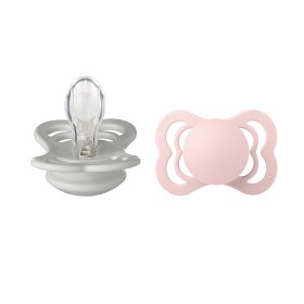 BIBS Supreme 2-pack Silikon Størrelse 1 Haze/Blossom