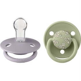 BIBS x Liberty 2-pack De Lux Capel Silicone Onesize Sage Mix