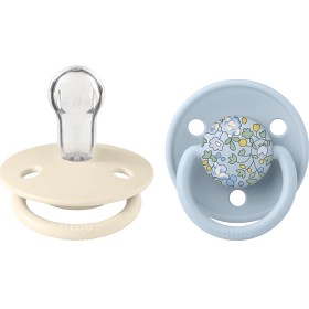 BIBS x Liberty 2-pack De Lux Eloise Silicone Onesize Baby Blue Mix