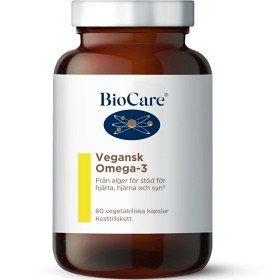 BioCare Vegansk Omega-3, 60 kapsler