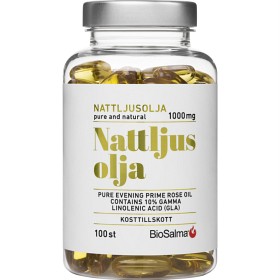 BioSalma Nattlysolje 10% GLA 1000 mg 100 kapsler
