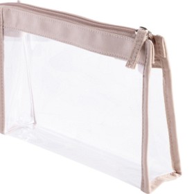 Cailap Transparent/Beige sminkveske, TPU
