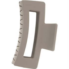 Dazzling Rektangulær hårklype Beige, 8,5 cm