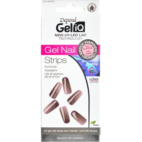 Depend Gel iQ Gel Nail Strips, Plum Goldline