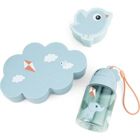 Done by Deer Lunch & Snack Box with Straw Bottle Playground, Blue