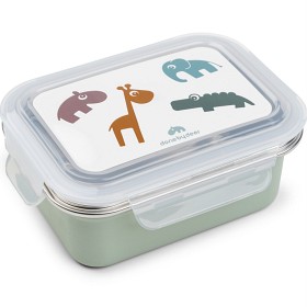 Done by Deer Metal Lunch Box Deer Friends, Green