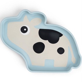 Done by Deer Silicone Stick&Stay Plate Dotti, Blue