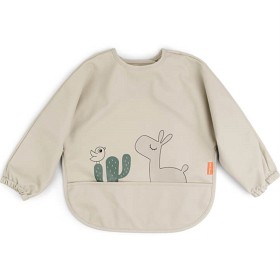 Done by Deer Sleeved Pocket Bib Lalee, Sand