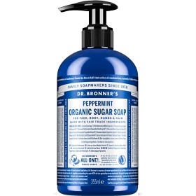 Dr Bronner Peppermint Organic Sugar Soap 355 ml-image