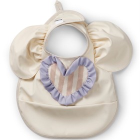 Elodie Baby Bib Oat White