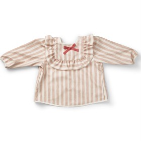 Elodie Longsleeved Baby Bib Candy Stripes