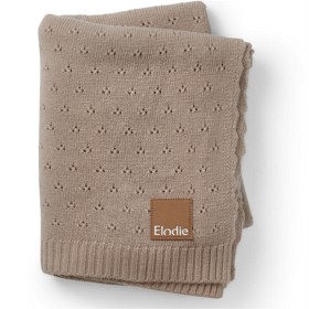 Elodie Pointelle Blanket Tender Taupe