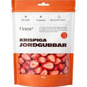 Finest Frysetørkede jordbær 80 g