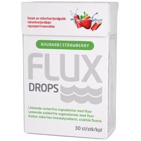 Flux Drops Rhubarb & Strawberry 30 tabletter