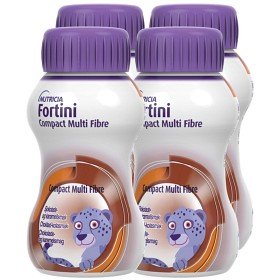 Fortini Compact Multi Fibre Sjokolade-Karamell 4x125 ml