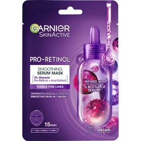 Garnier SkinActive Pro-Retinol Smoothing Serum Mask Tissuemask 28 g