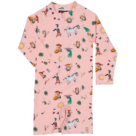 Geggamoja Pippi Langstrømpe UV-drakt Rosa 62/68
