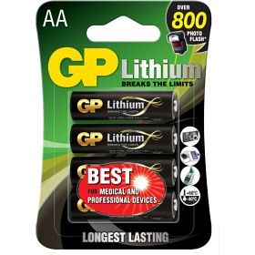 GP AA LR6 Litium 4-pack