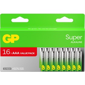 GP Batteri Super AAA/LR03 16-pack G-Tech-image