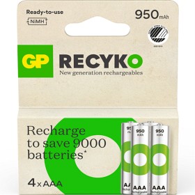 GP ReCyko AAA 950mAh oppladbare 4-pack-image