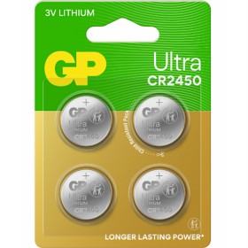 GP Ultra Litium knappcelle CR2450, 4-pack-image