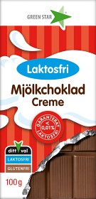 Green Star Melkesjokolade Creme Laktosefri 100 g
