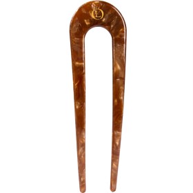 Lenoites French Hair Pin, Cocoa Brown