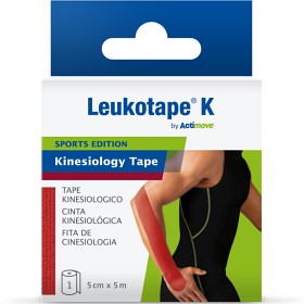 Leukotape K by Actimove Sports Edition 5cmx5m Rød kinesiotape-image