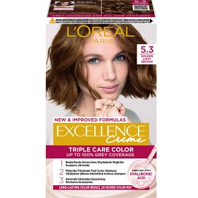 L'Oréal Paris Excellence Crème permanent hårfarge 5.3 Golden Light Brown